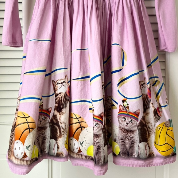 MOLO Casie Long Sleeve Pink Dress Sporty Cat | Pink | 13-14 yrs (158-164cm) - Picture 5 of 9